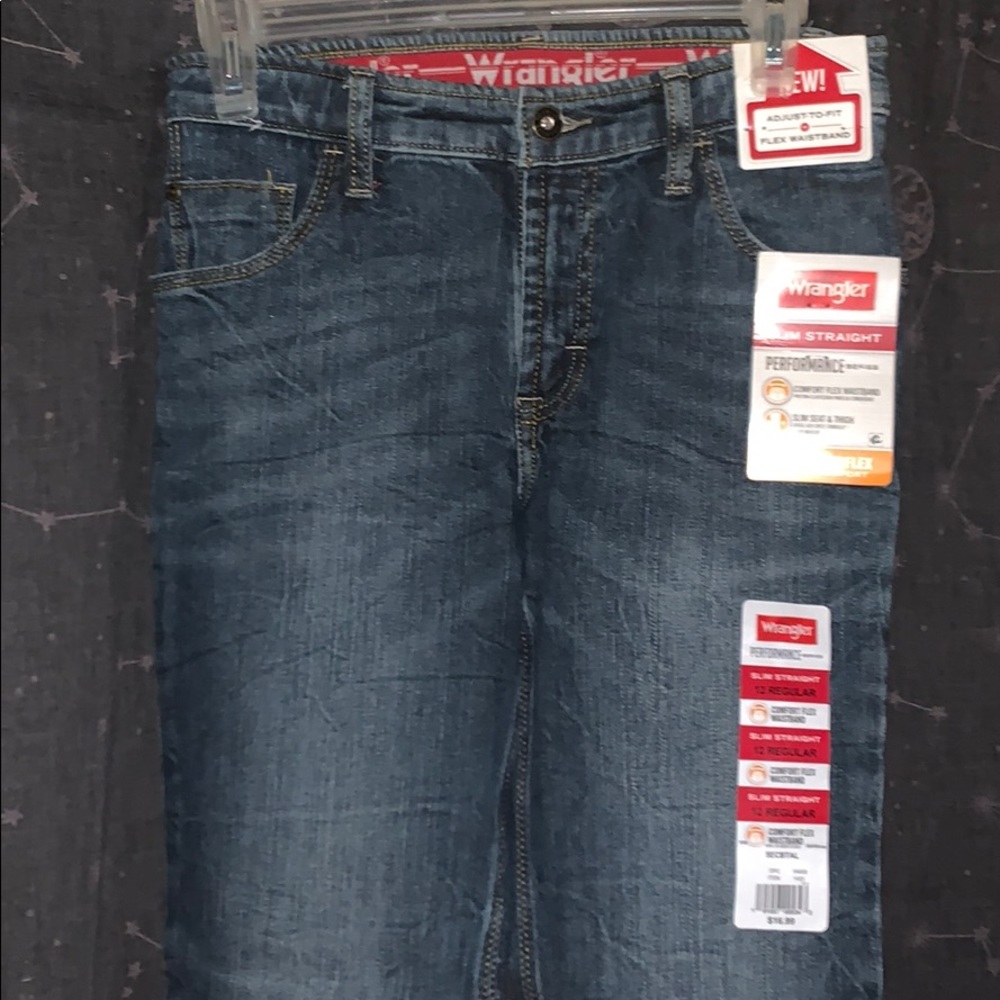 Wrangler Boys Jeans size 12 flex waist NWT